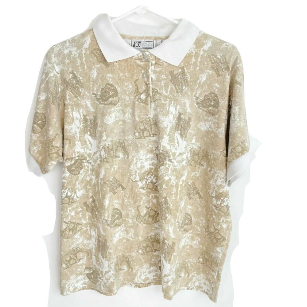 K.T. Classics Womens Animal Print T Shirt XL